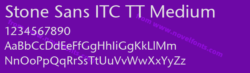 Stone Sans ITC TT MediumPreview