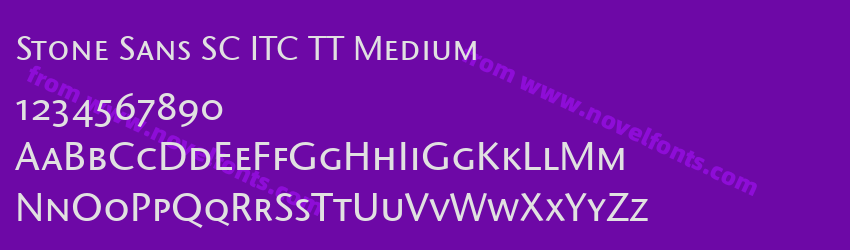 Stone Sans SC ITC TT MediumPreview