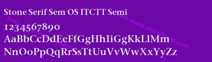 Stone Serif Sem OS ITCTT SemiPreview