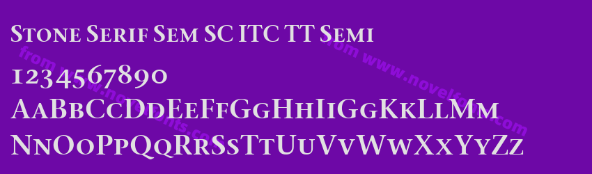 Stone Serif Sem SC ITC TT SemiPreview