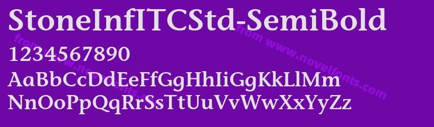 StoneInfITCStd-SemiBoldPreview
