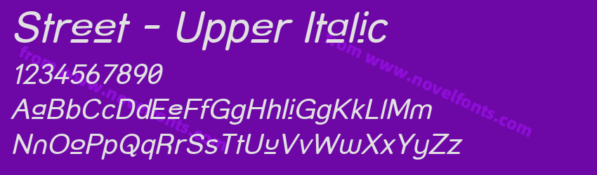 Street - Upper ItalicPreview