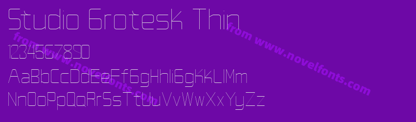 Studio Grotesk ThinPreview