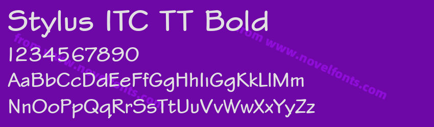 Stylus ITC TT BoldPreview