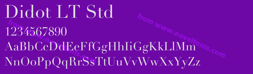 Didot LT StdPreview