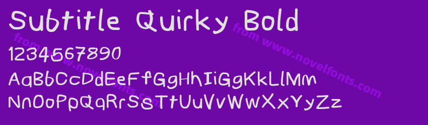 Subtitle Quirky BoldPreview