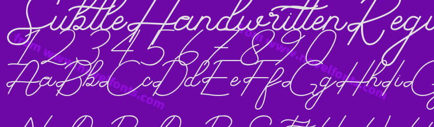 SubtleHandwrittenRegularPreview