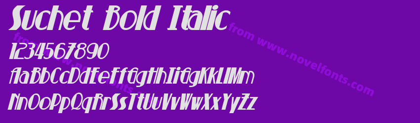 Suchet Bold ItalicPreview