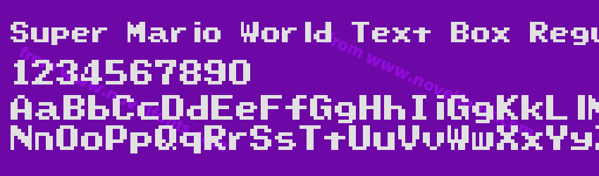 Super Mario World Text Box RegularPreview