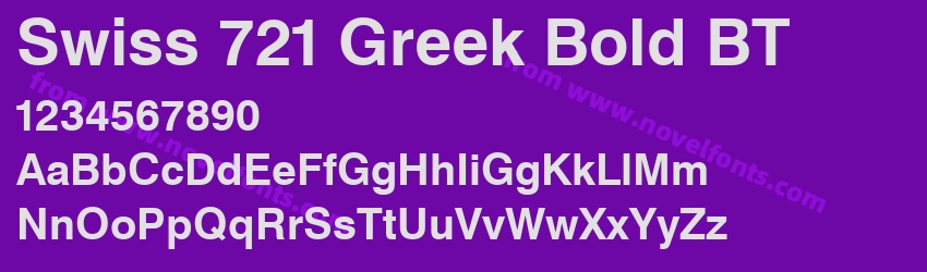 Swiss 721 Greek Bold BTPreview