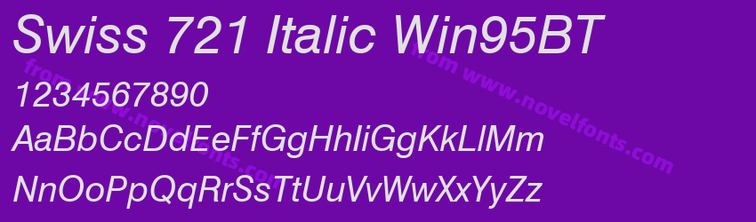 Swiss 721 Italic Win95BTPreview