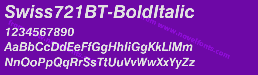 Swiss721BT-BoldItalicPreview