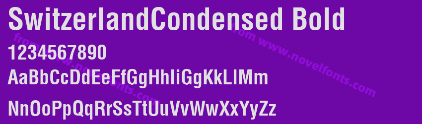 SwitzerlandCondensed BoldPreview