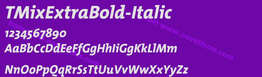 TMixExtraBold-ItalicPreview