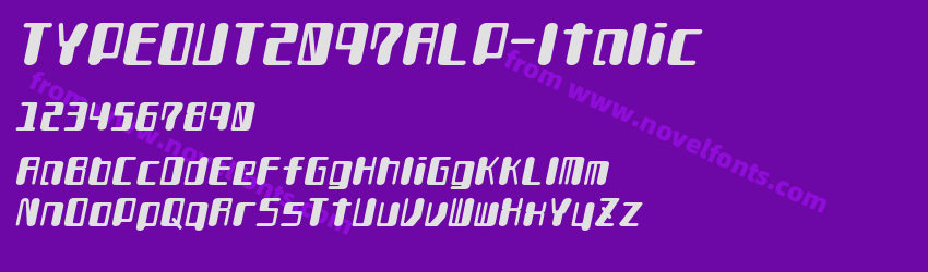 TYPEOUT2097ALP-ItalicPreview