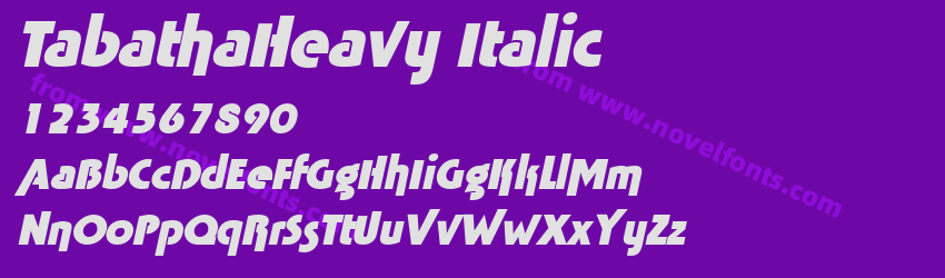 TabathaHeavy ItalicPreview