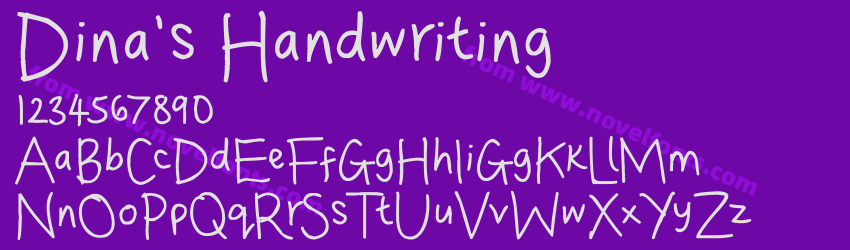 Dina's HandwritingPreview