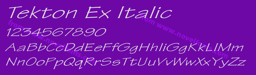 Tekton Ex ItalicPreview