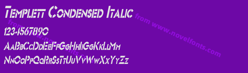 Templett Condensed ItalicPreview