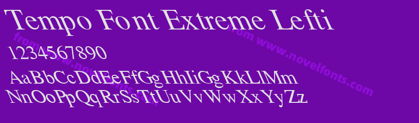 Tempo Font Extreme LeftiPreview