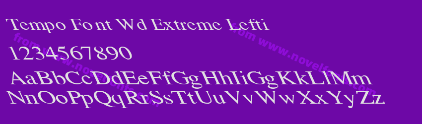 Tempo Font Wd Extreme LeftiPreview