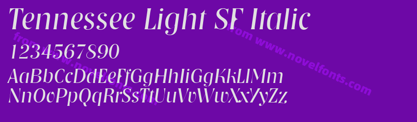 Tennessee Light SF ItalicPreview