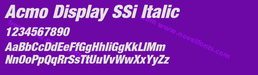 Acmo Display SSi ItalicPreview