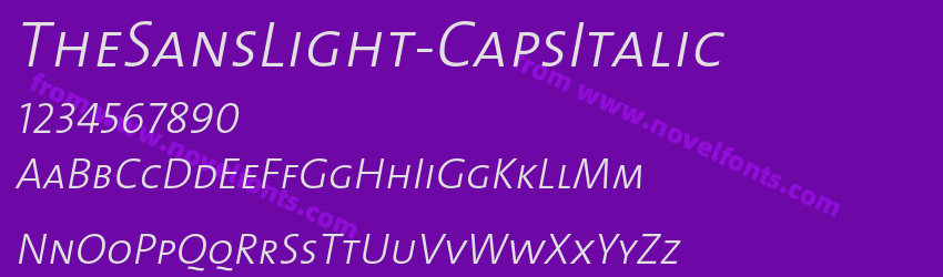 TheSansLight-CapsItalicPreview