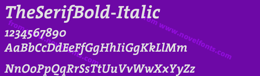 TheSerifBold-ItalicPreview