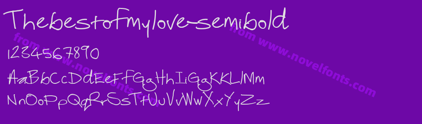 Thebestofmylove-semiboldPreview