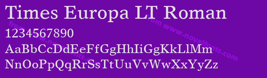 Times Europa LT RomanPreview