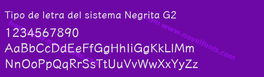 Tipo de letra del sistema Negrita G2Preview