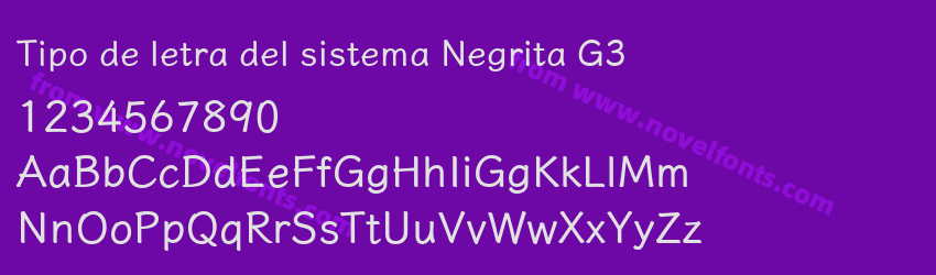 Tipo de letra del sistema Negrita G3Preview