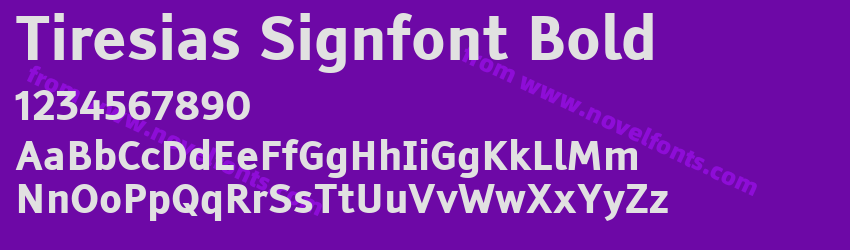 Tiresias Signfont BoldPreview