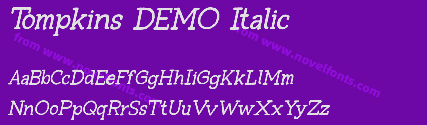 Tompkins DEMO ItalicPreview