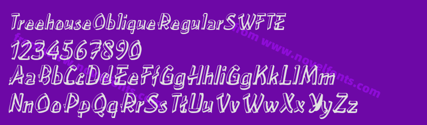 TreehouseObliqueRegularSWFTEPreview TreehouseObliqueRegularSWFTEPreview