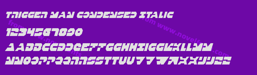 Trigger Man Condensed ItalicPreview