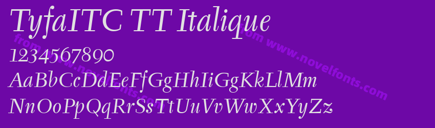 TyfaITC TT ItaliquePreview