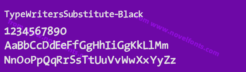 TypeWritersSubstitute-BlackPreview