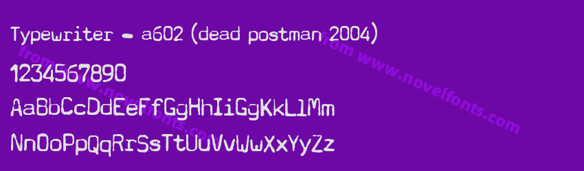 Typewriter - a602 (dead postman 2004)Preview