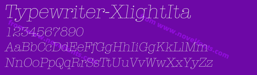 Typewriter-XlightItaPreview