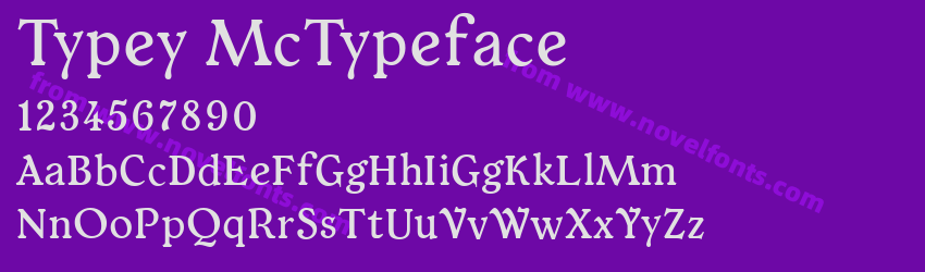 Typey McTypefacePreview