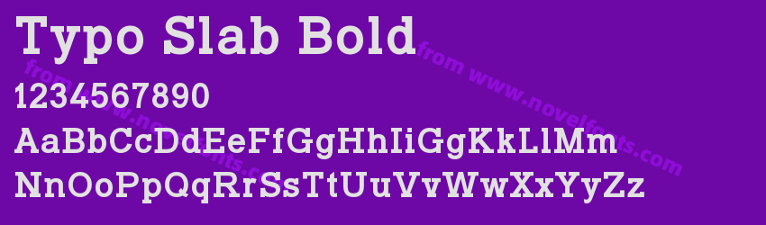 Typo Slab BoldPreview