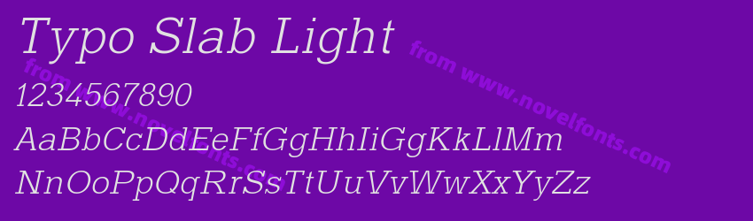 Typo Slab LightPreview