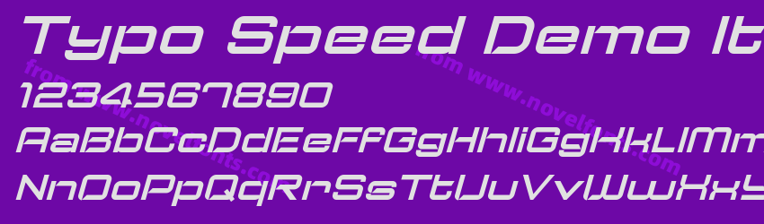 Typo Speed Demo ItalicPreview