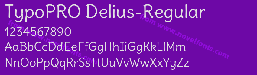 TypoPRO Delius-RegularPreview