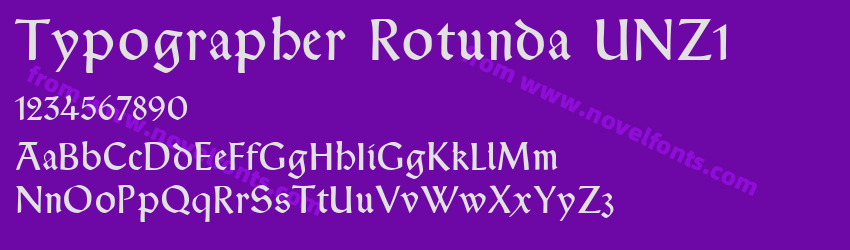 Typographer Rotunda UNZ1Preview