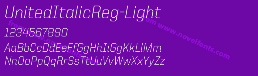 UnitedItalicReg-LightPreview