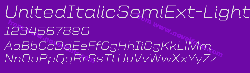 UnitedItalicSemiExt-LightPreview