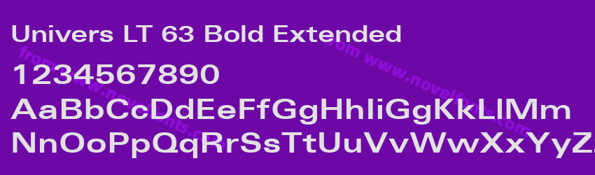 Univers LT 63 Bold ExtendedPreview